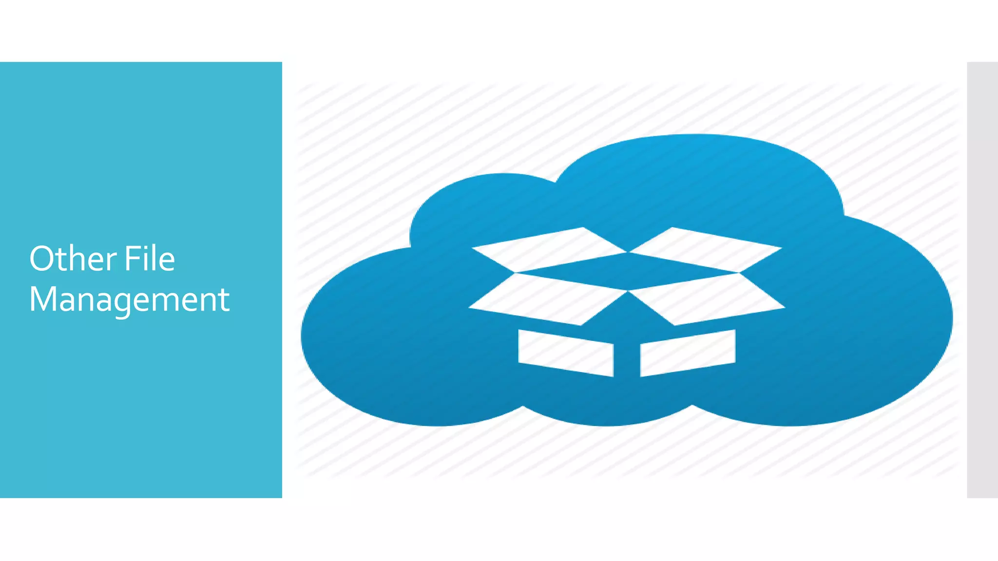 Other File
Management
 