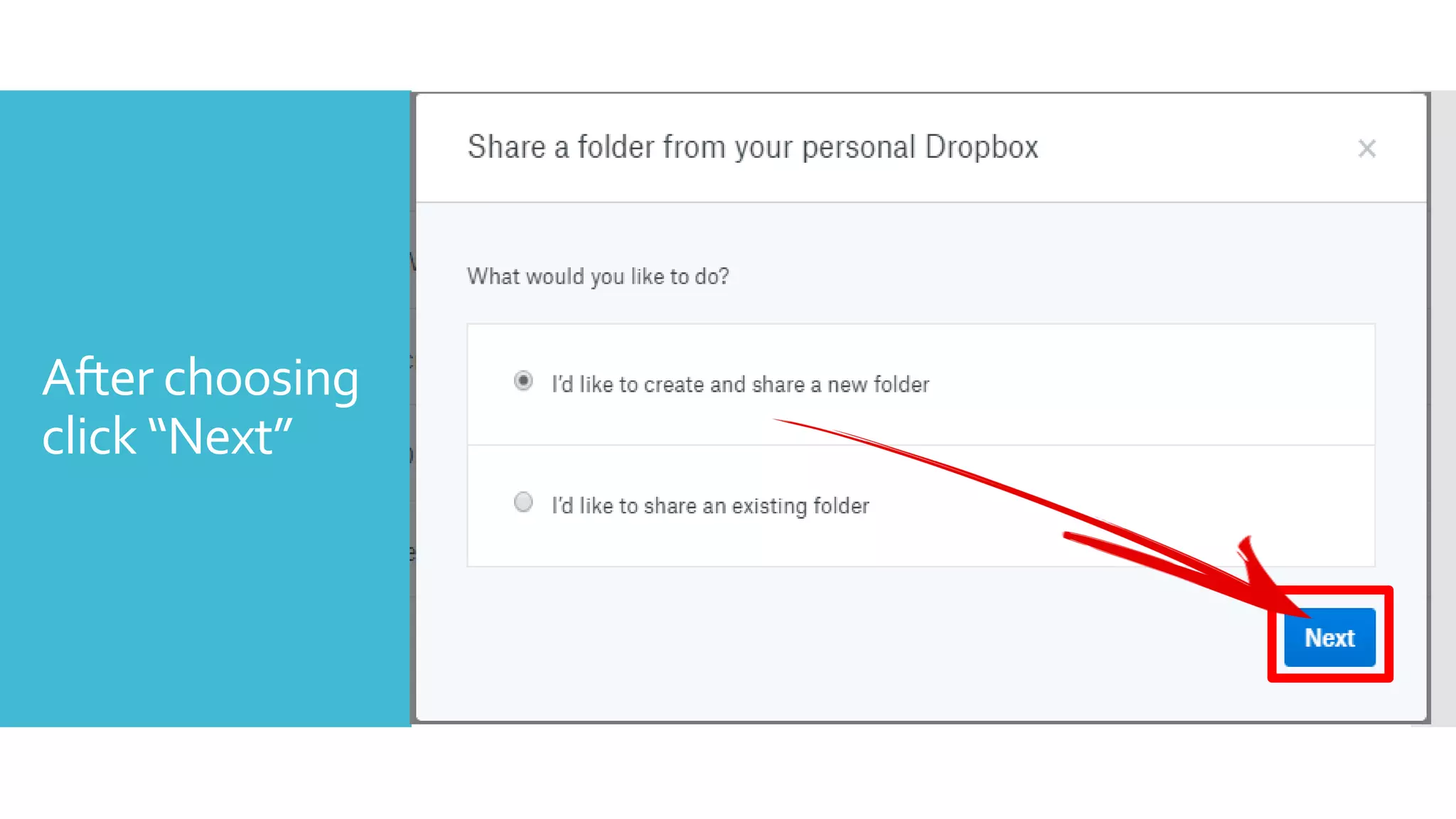 After choosing
click “Next”
 