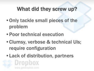 Dropbox Pitch Deck - not a template