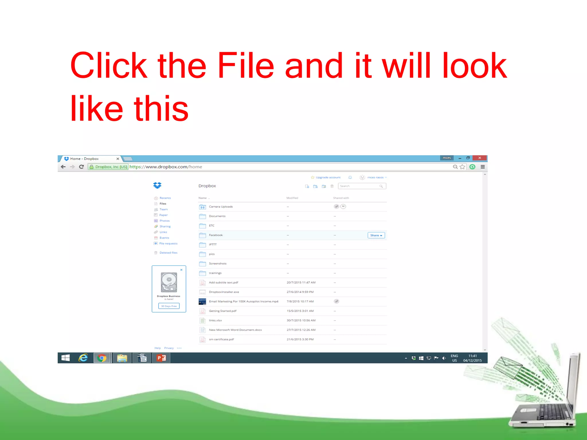 Click the File and it will look
like this
 