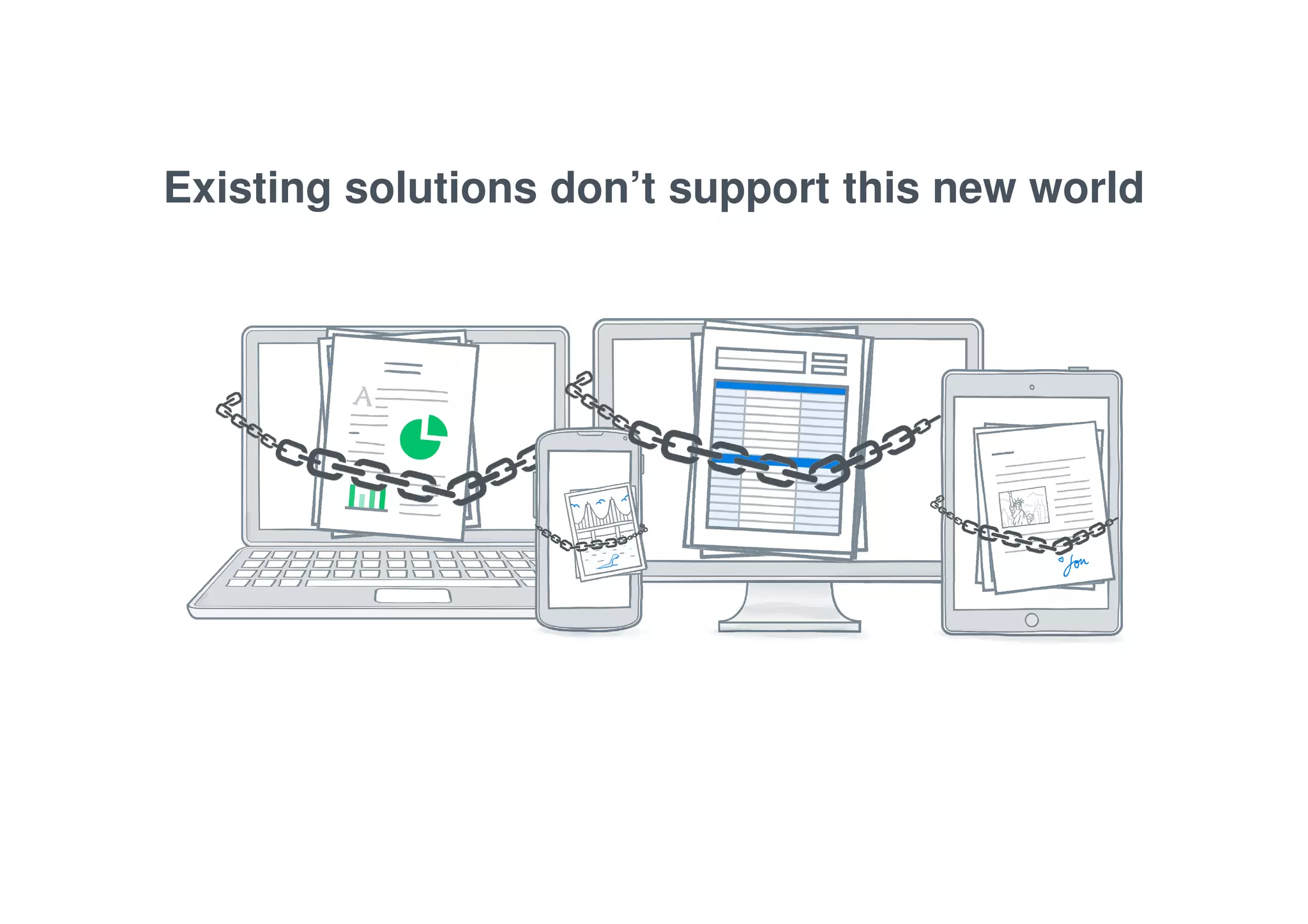 Existing solutions don’t support this new world 
 