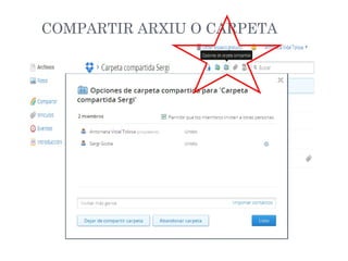 COMPARTIR ARXIU O CARPETA

 