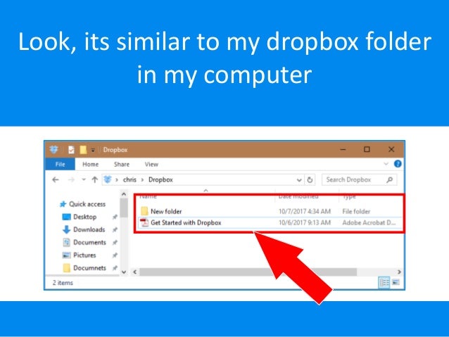 how to use dropbox to receive files