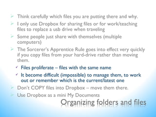 Dropbox: The Basics Plus