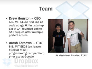 Dropbox pitch deck