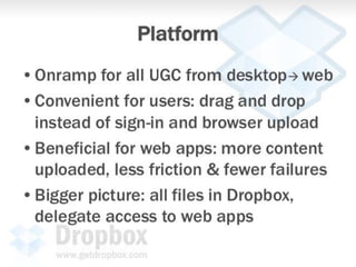 Dropbox pitch deck