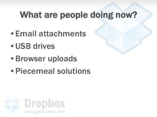 Dropbox pitch deck