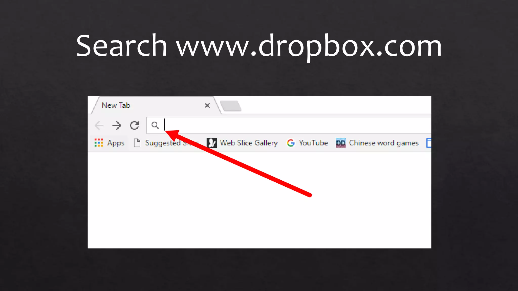 Search www.dropbox.com
 