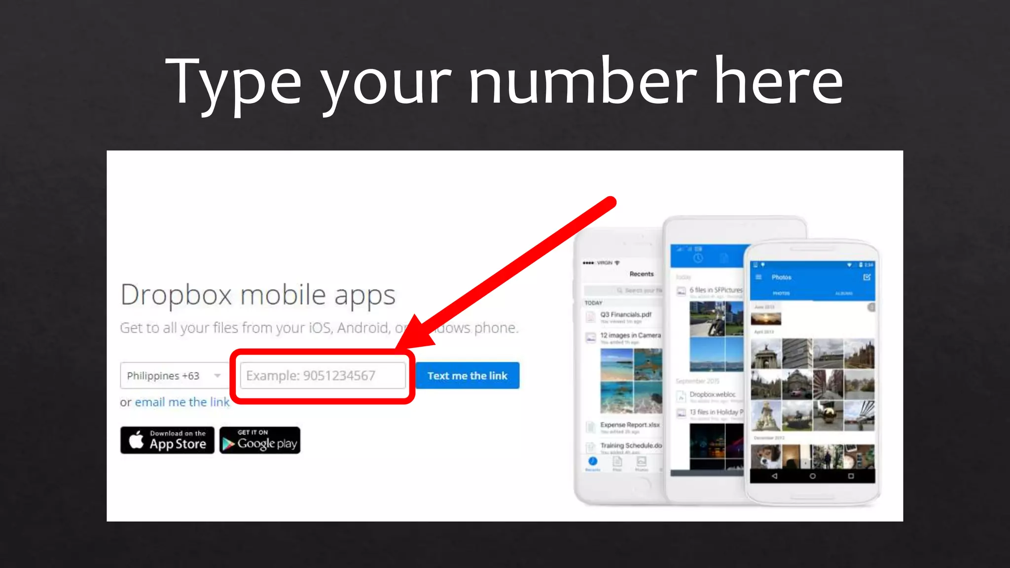Type your number here
 