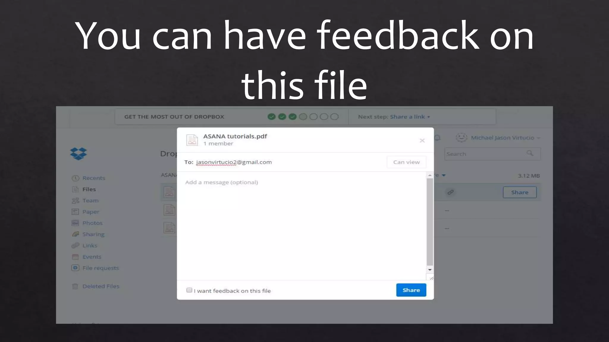 You can have feedback on
this file
 