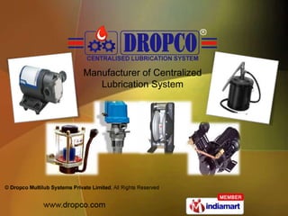 Manufacturer of Centralized Lubrication System 