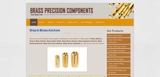 Drop in brass anchors