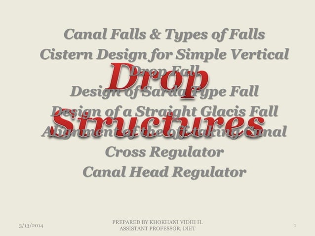 Drop structure lecture 1 | PPT