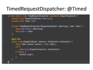 TimedRequestDispatcher: @Timed
 