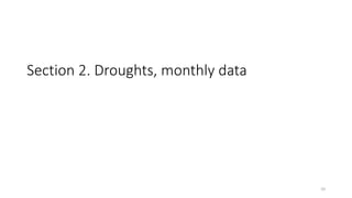 Section 2. Droughts, monthly data
10
 