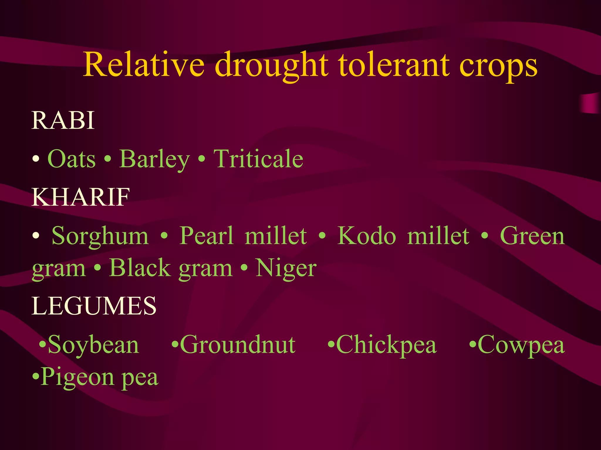 Lecture no. 5 Drought and its management | PPTX