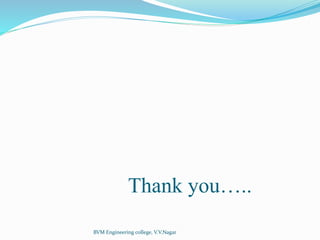 Thank you…..
BVM Engineering college, V.V.Nagar
 