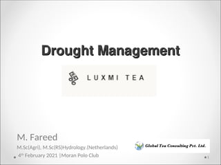 Drought Stress Management in Tea Estate.ppt