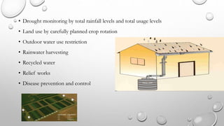 Drought management and water harvesting | PPTX