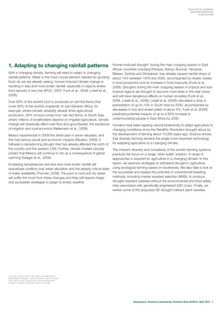 Drought Safety.pdf Ecological Farming: Agriculture Drought-Resistant Agriculture | PDF