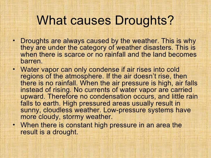 Droughts