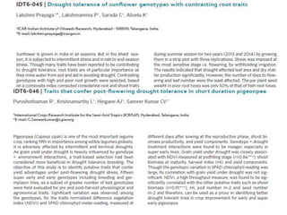 Drought tolerance in crops | PPTX