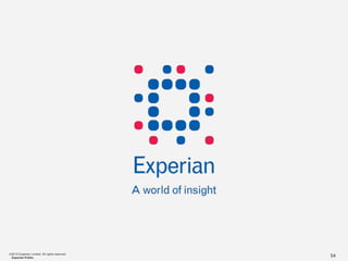 ©2012 Experian Limited. All rights reserved.
 Experian Public.                              54
 