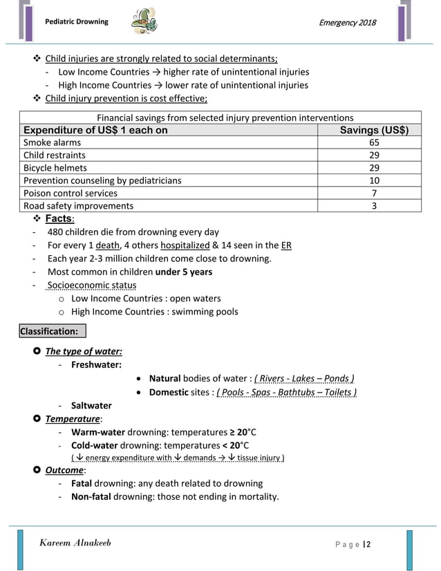 Pediatric Drowning; Pediatrics 2018 | PDF | First Aid | Injuries