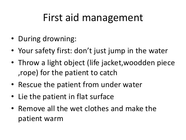 picture Drowning Management Pdf first aid management of patient with