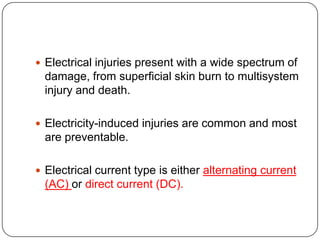 Drowning and electrical injuries | PPTX