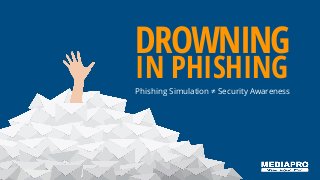 DROWNING
IN PHISHING
Phishing Simulation ≠ Security Awareness
 