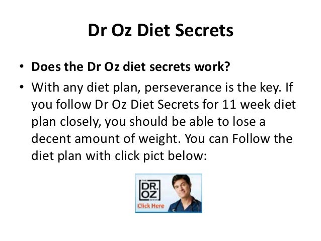  Dr Oz Diet Secrets