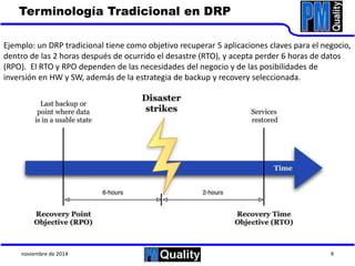 Continuidad de TI - Estrategias de Disaster Recovery | PPTX