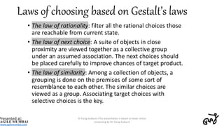 Laws of choosing based on Gestalt’s laws
• The law of rationality: filter all the rational choices those
are reachable fro...