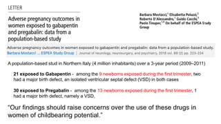 gabapentin pregnancy birth defect