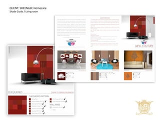 CLIENT: SHEENLAC SHADECARD
Shade Guide
 