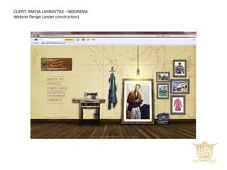 CLIENT: AMEYA LIVINGSTYLE - INDONESIA
Website Design (under construction)
 