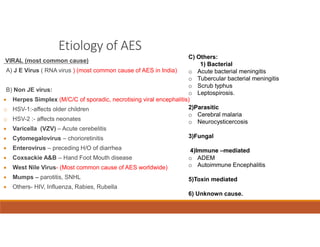 Comprehensive Overview of Acute Encephalitis Syndrome in Pediatrics | PDF