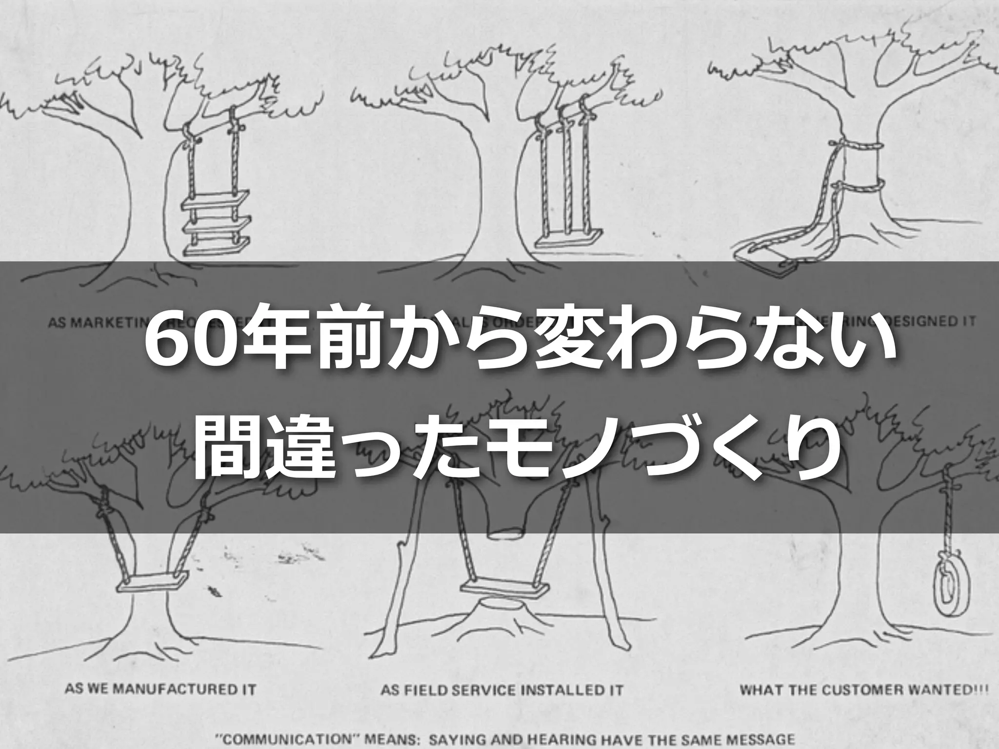 Toshihiro Ichitani All Rights Reserved.
60年前から変わらない
間違ったモノづくり
 