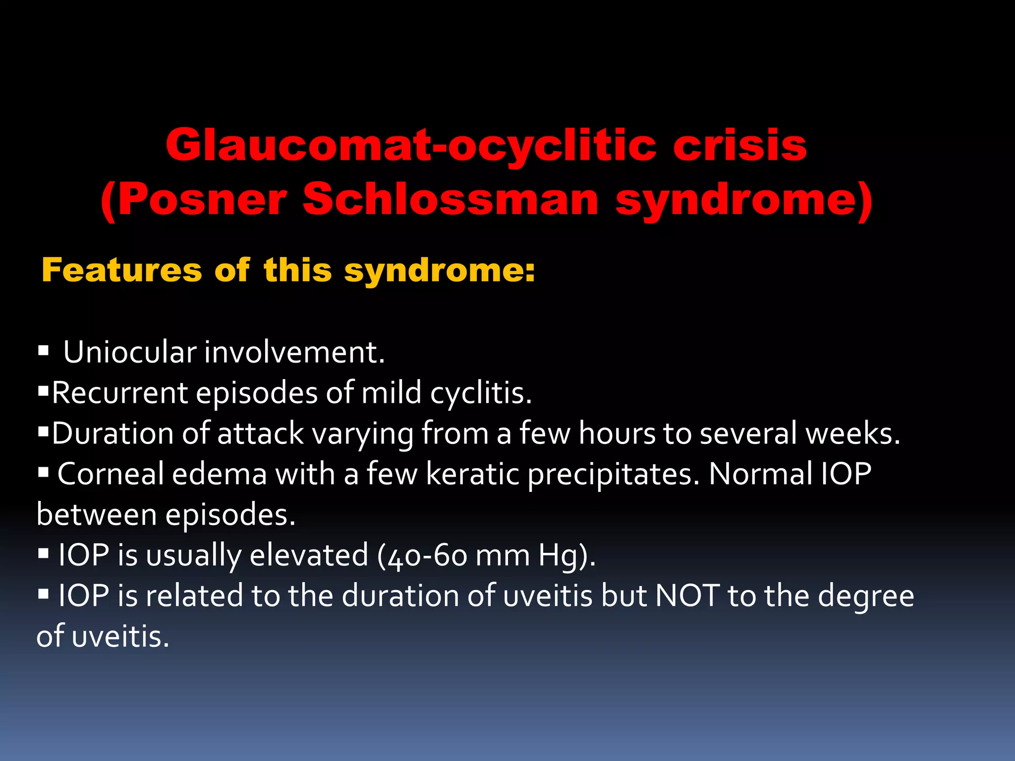 Acute Rise in IOP (Dr. Rasha, senior resident of ophthalmology) | PPTX