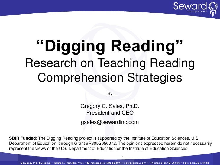 Reading strategies thesis