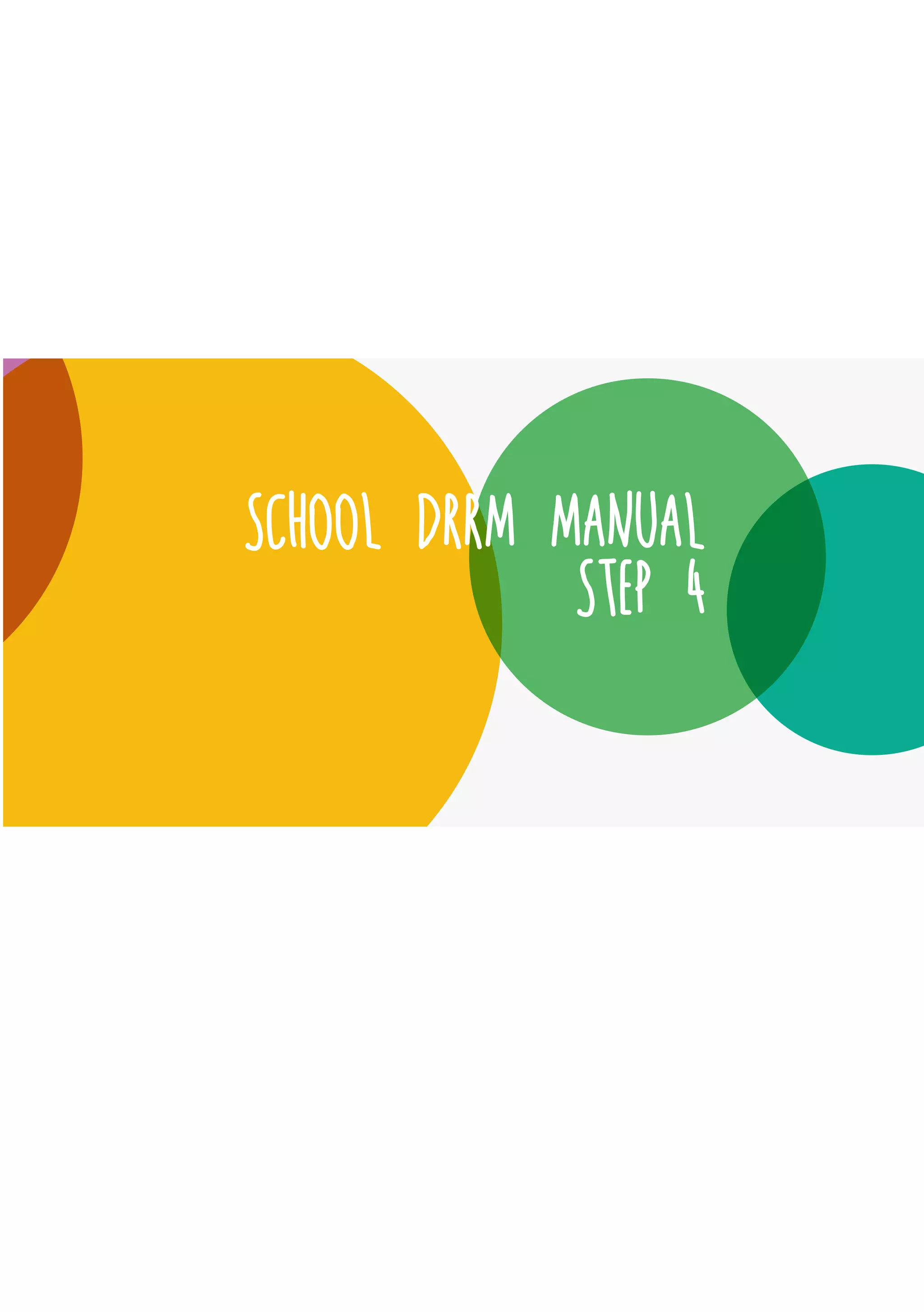 School DRRM Manual
Step 4
 