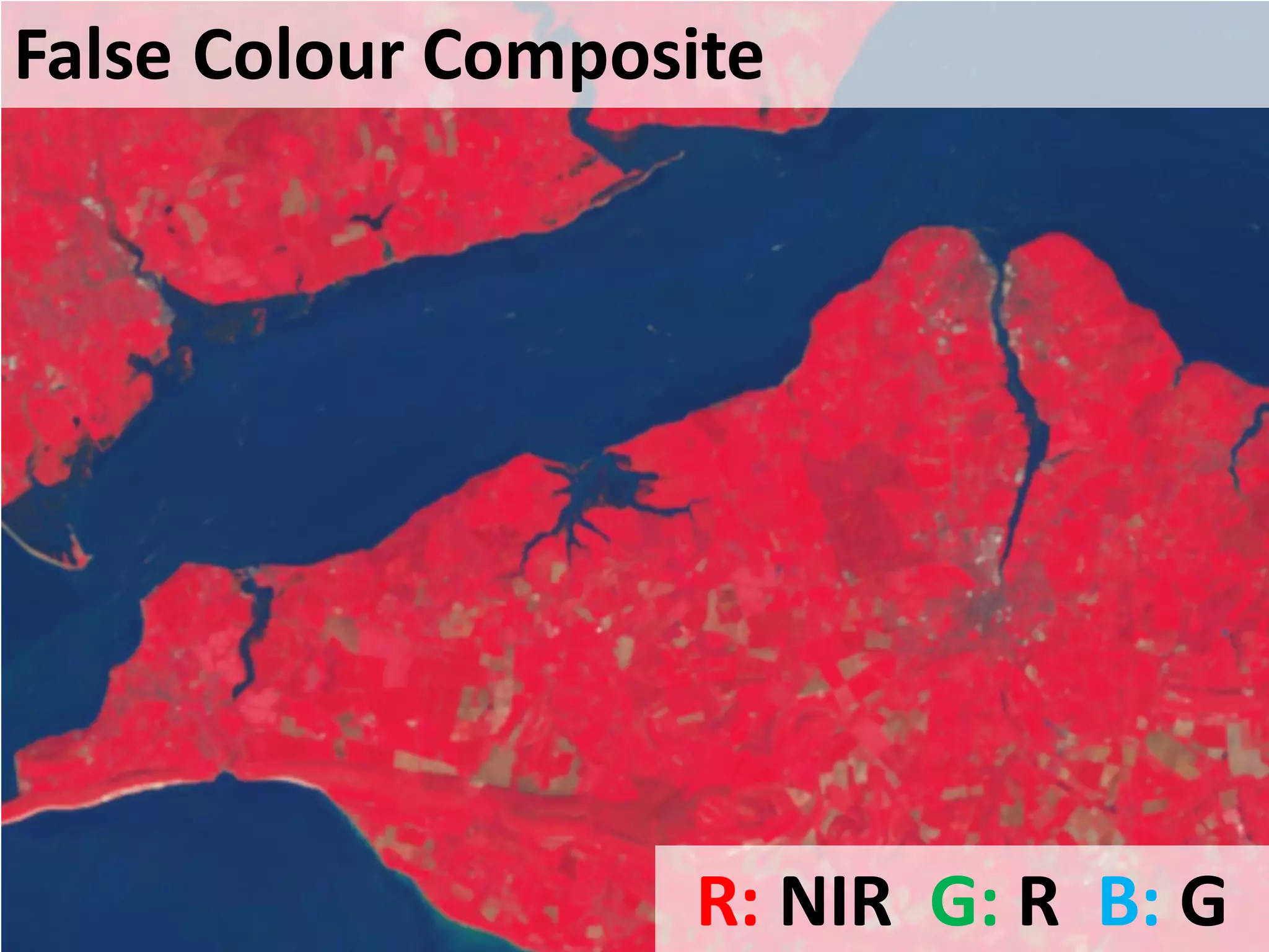 False Colour Composite
R: NIR G: R B: G