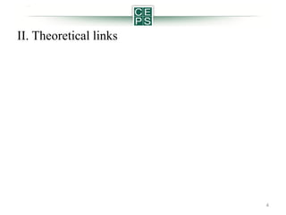 II. Theoretical links

4

 