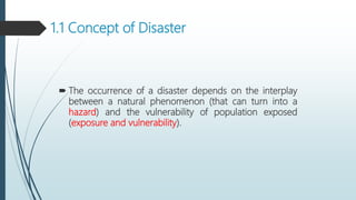 DRRR - Concept of Disaster and Disaster Risk | PPTX