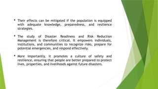 The Concept, Nature and effect of Disasters.pptx