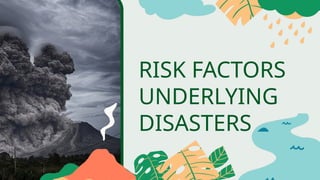 Understanding Risk Factors and Underlying Causes of Disasters for ...