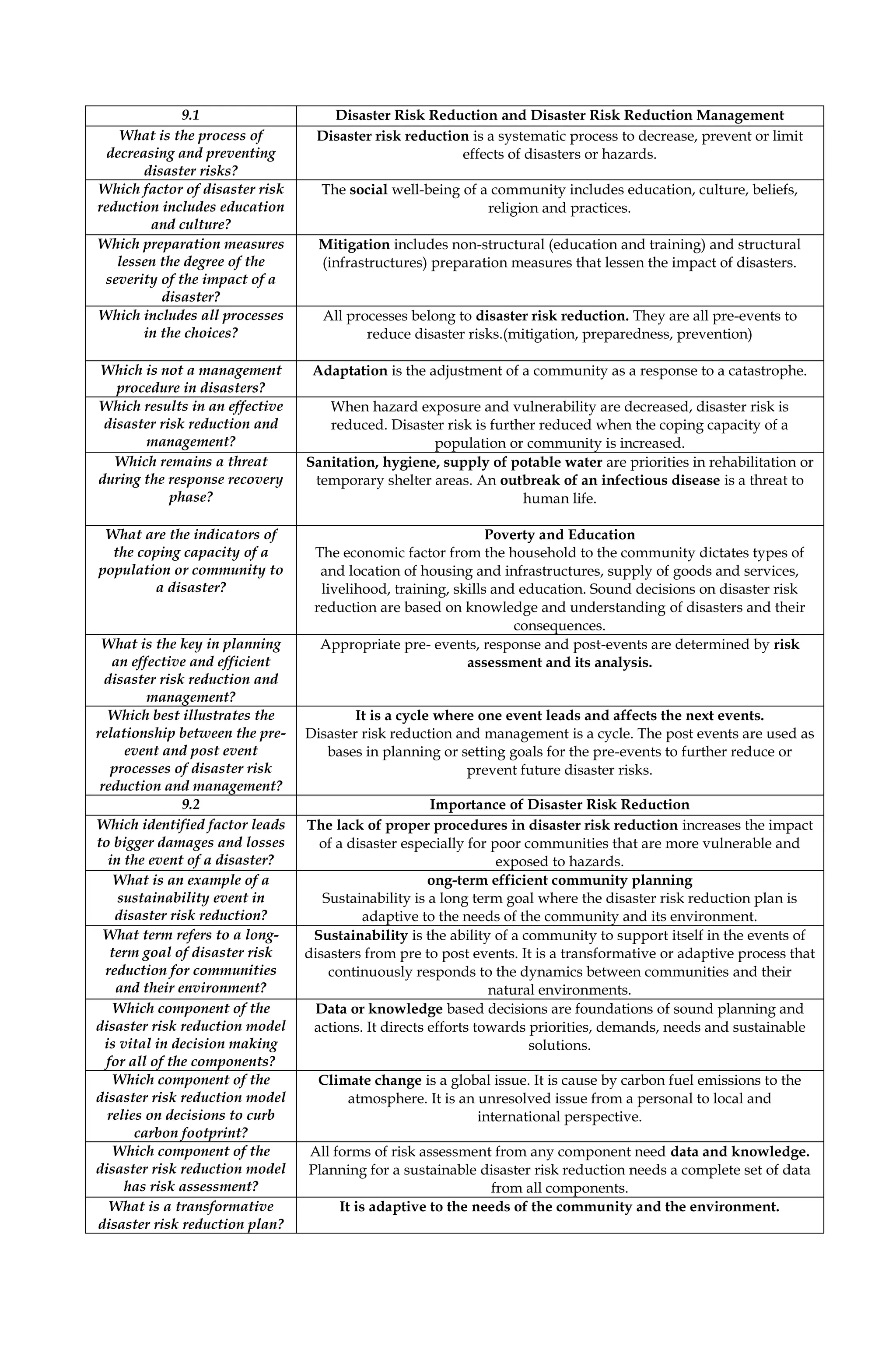 QUIPPER DRRR SHS ANSWER KEY