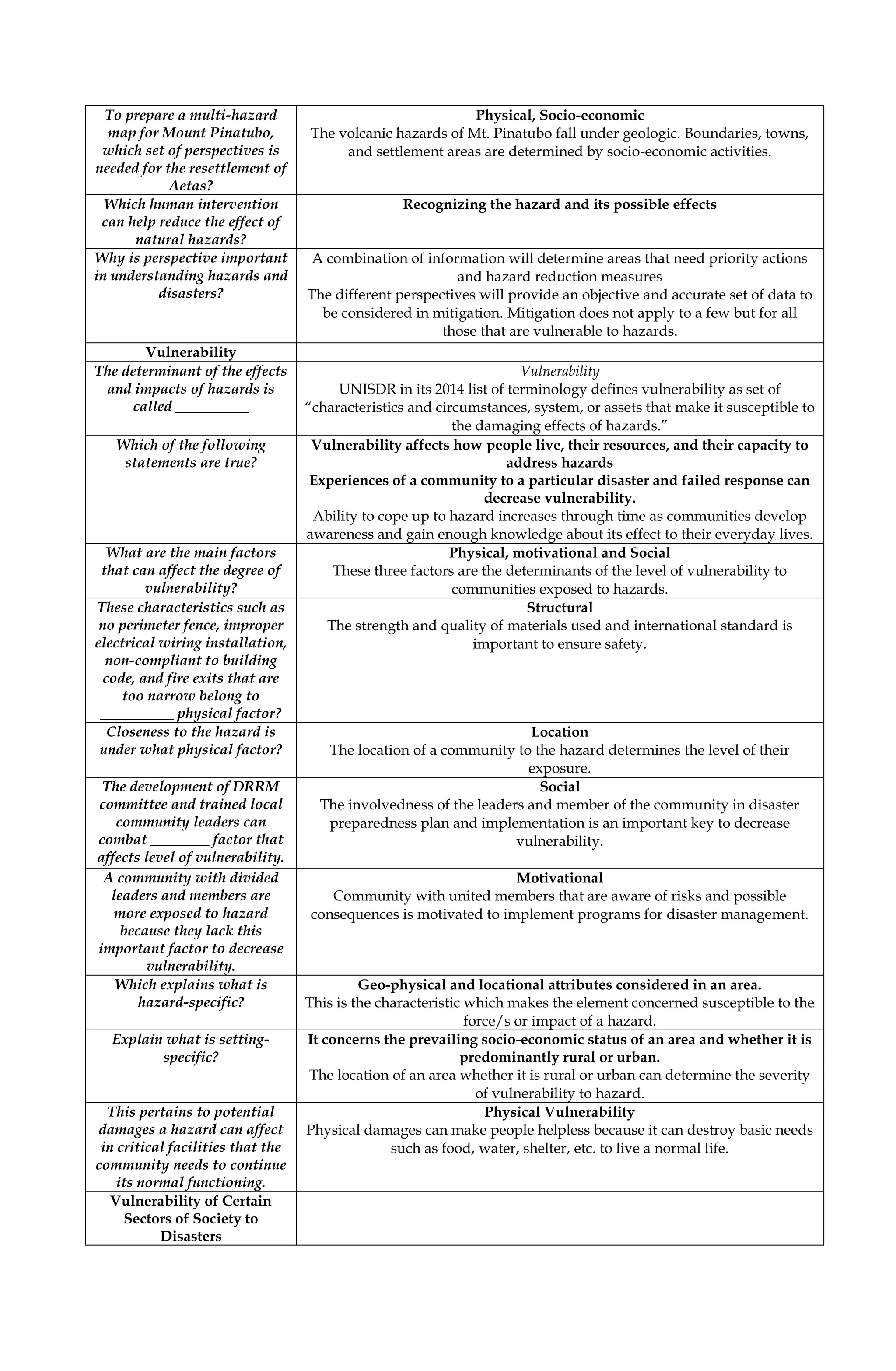 QUIPPER DRRR SHS ANSWER KEY
