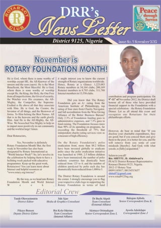 Drr's newsletter. november 2012(1)